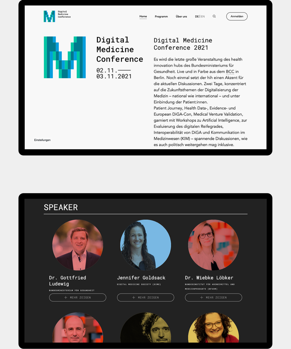 Digital Medicine Conference 2021, Website